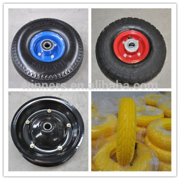 3.50-4 4.00-8 PU foam solid trolley wheels for beach cart